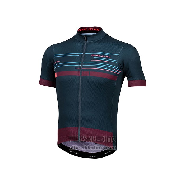 2021 Fietskleding Pearl Izumi Donker Blauw Diep Rood Korte Mouwen en Koersbroek